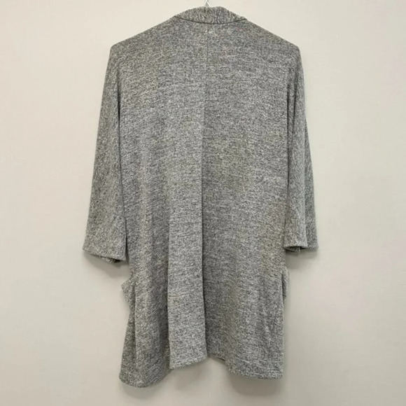 Wilfred Free Zlata Sweater Open-Front Cardigan with Pockets Grey Women's XXS - Picture 11 of 13